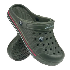 Chodaki damskie kroksy piankowe ogrodowe Sneaker Khaki 39
