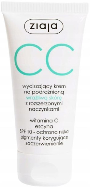 Ziaja CC Krem Wyciszający Skóra Wrażliwa Naczynka