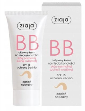 BB krem do skóry wrażliwej odcień naturalny SPF15