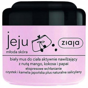 Ziaja Jeju Różowa Biały Mus Do Ciała Nawilżający