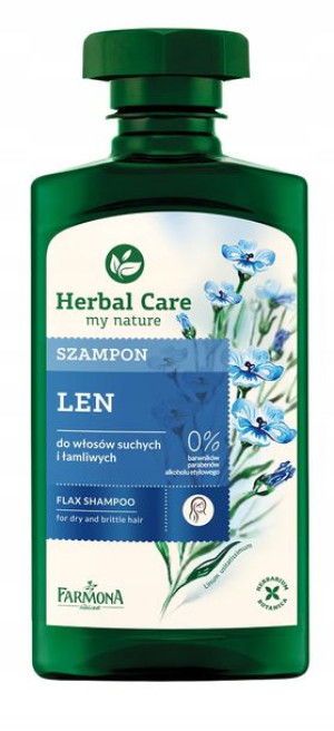 Herbal Care szampon Len do włosów suchych 330ml