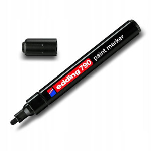 Marker olejowy permanentny okrągły czarny