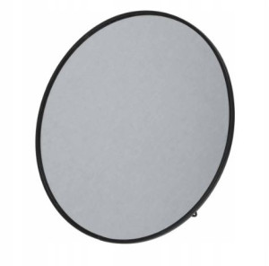 Lustro okrągłe stojące do makijażu czarne 20 cm