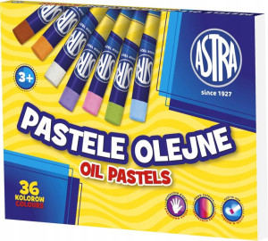 Kredki pastelowe szkolne dla dzieci 36 kolorów