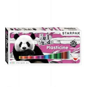 Plastelina dla dzieci Panda 12 kolorów
