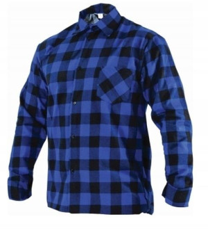 Koszula robocza flanelowa niebieska roz. XL