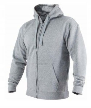 Bluza z kapturem męska dresowa szara roz. S