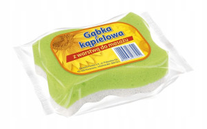 Gąbka kąpielowa do masażu falowana