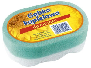 Gąbka kąpielowa do masażu owalna