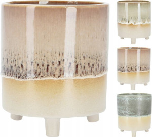 Doniczka Osłonka Porcelanowa Na Nóżkach 12 Cm