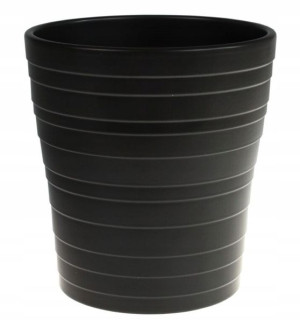 Osłonka ceramiczna na storczyka antracyt 13 x 14 cm