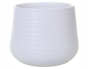 Osłonka ceramiczna na doniczkę biała 15 x 11,5 cm