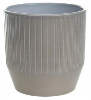 Osłonka ceramiczna zielona 13,5 cm Lasur