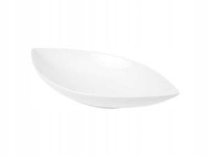 Salaterka porcelanowa łódka biała 26 cm Salsa