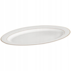 Półmisek porcelanowy owalny biały 35,5 cm
