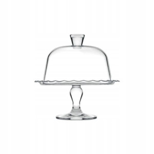 Patera Z Kloszem Na Ciasto Tort Szklana 26,4 Cm
