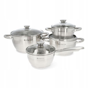 Komplet Garnków Stal Nierdzewna Ambition 8 El.