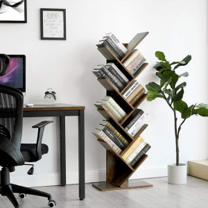 Półka na książki Industrial LOFT Rustykalna Brąz