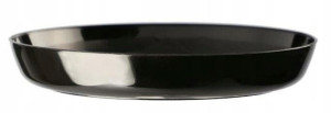 Podstawka pod doniczkę czarna plastikowa 11 cm Cristal