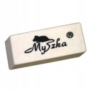 Gumka do mazania myszka biała