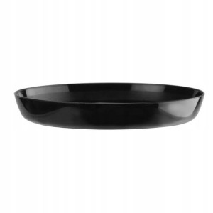 Podstawka pod doniczkę czarna plastikowa 15,5 cm Crystal