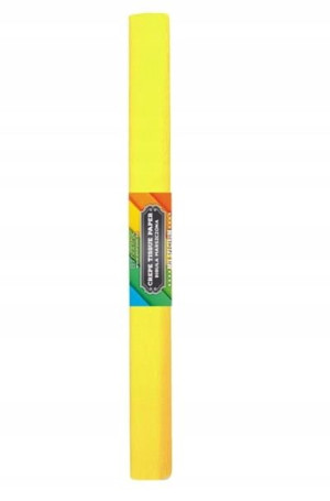 Bibuła marszczona szkolna cytrynowa 50 x 200 cm