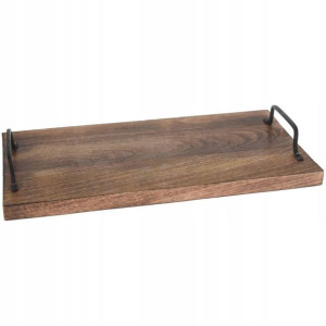 Taca drewniana do serwowania przekąsek 40 x 20 cm