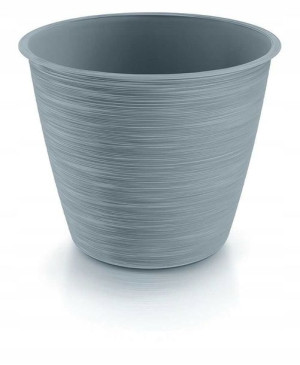 Doniczka okragła plastikowa jasno-szary 15 cm Furu