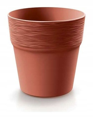 Doniczka plastikowa okrągła miedziana 15 cm Furu