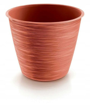 Doniczka plastikowa okrągła miedziana 15 cm Furu