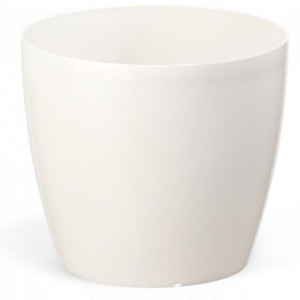 Doniczka osłonka plastikowa biała 25 cm Magnolia