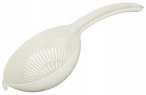 Cedzak durszlak z rączką kremowy Molly 32 cm
