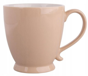 Filiżanka beżowa do kawy i herbaty 400 ml Jumbo
