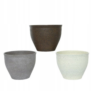 Doniczka-osłonka plastikowa okrągła mix 24 cm