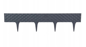 Palisada ogrodowa plastikowa rattan antracyt 2,4 m