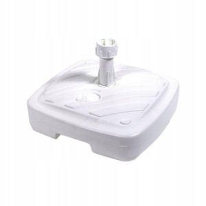 Stojak pod parasol ogrodowy biały 40x40x10 cm