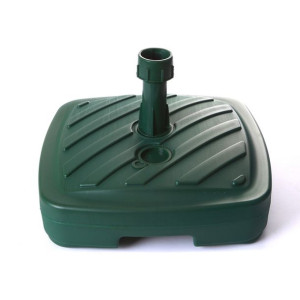 Stojak pod parasol ogrodowy zielony leśny 40x40x10 cm
