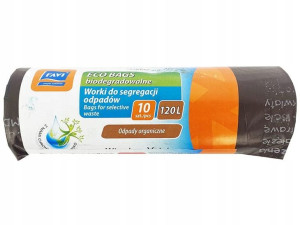 Worki do segregacji śmieci brązowe BIO 120l