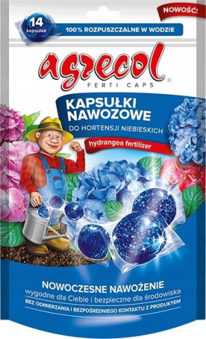 Nawóz w kapsułkach do kwiatów hortensji niebieskich