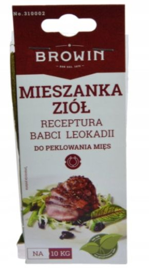 Mieszanka ziół do peklowania mięs 36g na 10 kg