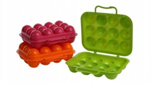 Pojemnik na jajka plastikowy z rączką