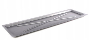 Podstawka pod suszarkę do naczyń 75x25 cm srebrna