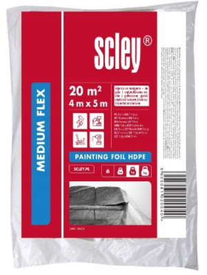 Folia malarska ochronna mocna HDPE Extra Flex 4m x 5m