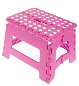 Taboret stołek składany ALEX 22cm różowy