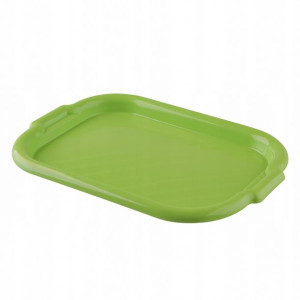 Taca prostokątna plastikowa 39 x 27cm zielona