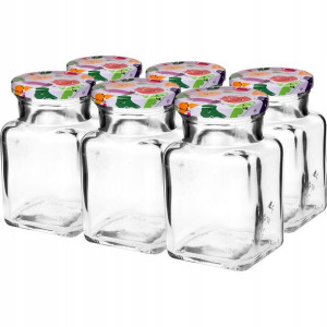Słoik szklany z zakrętką TO fi53 150ml - 6 szt