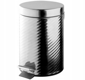 Kosz na śmieci z pedałem Twist Basic 3l chrom