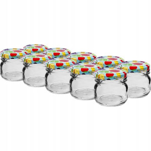 Słoik szklany z zakrętką TO fi43 30ml - 10 szt