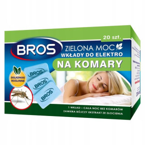 Wkłady na komary Zielona Moc do Bros Elektro 20 szt.