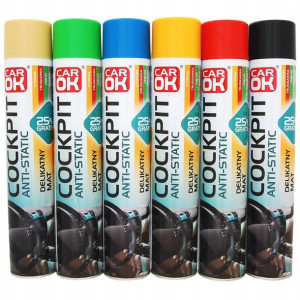 Spray do kokpitu matujący 750ml mix zapachów